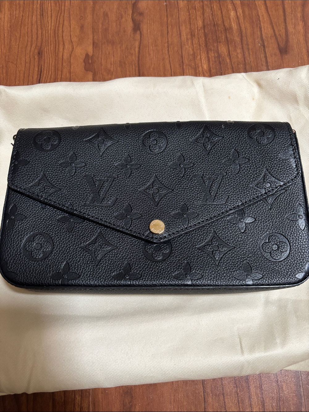 LV Black Pochette Felicie